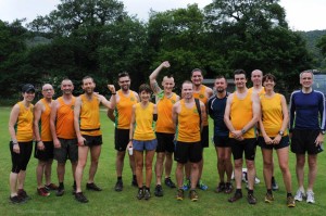 A good turnout of Steel City Striders at the Grindleford fell race.