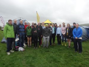 The Steel City Cutlers, Vulcans and Furnaces before the first leg of the British Fell and Hill Relay Championships.