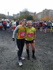 Dawn and Nancy at the Leeds Abbey Dash 2014